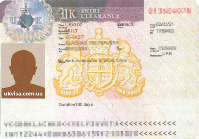 Как выглядит виза в Великобританию виза в Великобританию